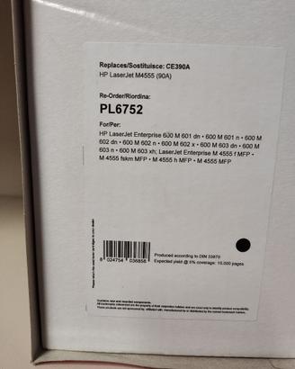 N°3 Toner HP LaserJet PL6752 CE390A HP 90A