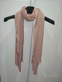 Elegante coprispalla in tessuto monocolore Rosa