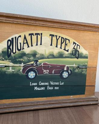 Portabottiglie Bugatti stile vintage