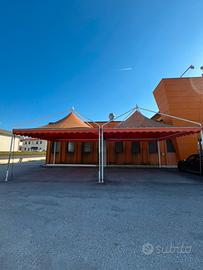 N.2 Gazebo professionali 6×6 m  altezza regolabile