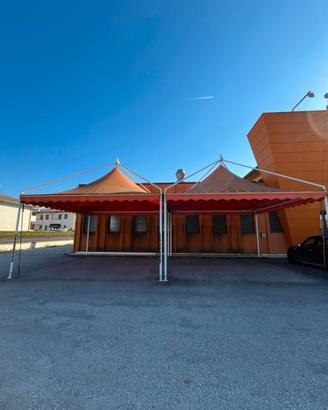 N.2 Gazebo professionali 6×6 m  altezza regolabile