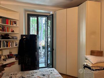 Armadio angolare bianco, h 300 cm - già smontato