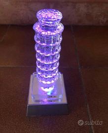 Torre di Pisa in vetro| led colorati