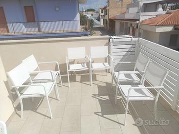 6 poltroncine per esterno