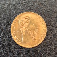 Moneta Impero Mexicano 1865