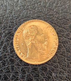 Moneta Impero Mexicano 1865