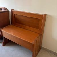 Panca contenitore in legno
