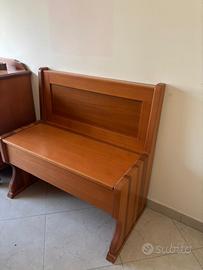 Panca contenitore in legno