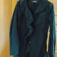 trench donna primaverile elegante blu