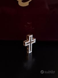 Ciondolo Croce Oro 18Kt B.H. Mayer Diamanti