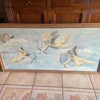 Quadro su tela con angioletti-stile classico.