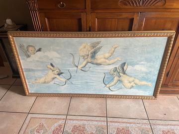 Quadro su tela con angioletti-stile classico.