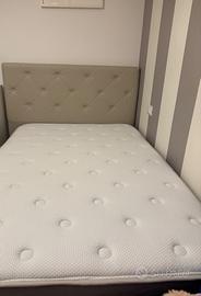 Letto 1 piazza e 1/2 con cassettone e materasso