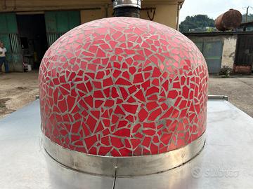 Fornoa legna su carrello rimorchio