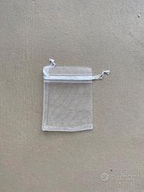 50 PEZZI Sacchetto portaconfetti in organza 7x9