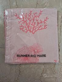 Centrotavola Runner Rio Mare NUOVO sigillato rosa