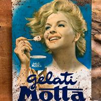 Insegna pubblicitaria Gelati Motta anni 50/60