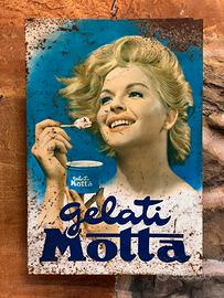 Insegna pubblicitaria Gelati Motta anni 50/60