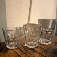 Bicchieri vari acqua