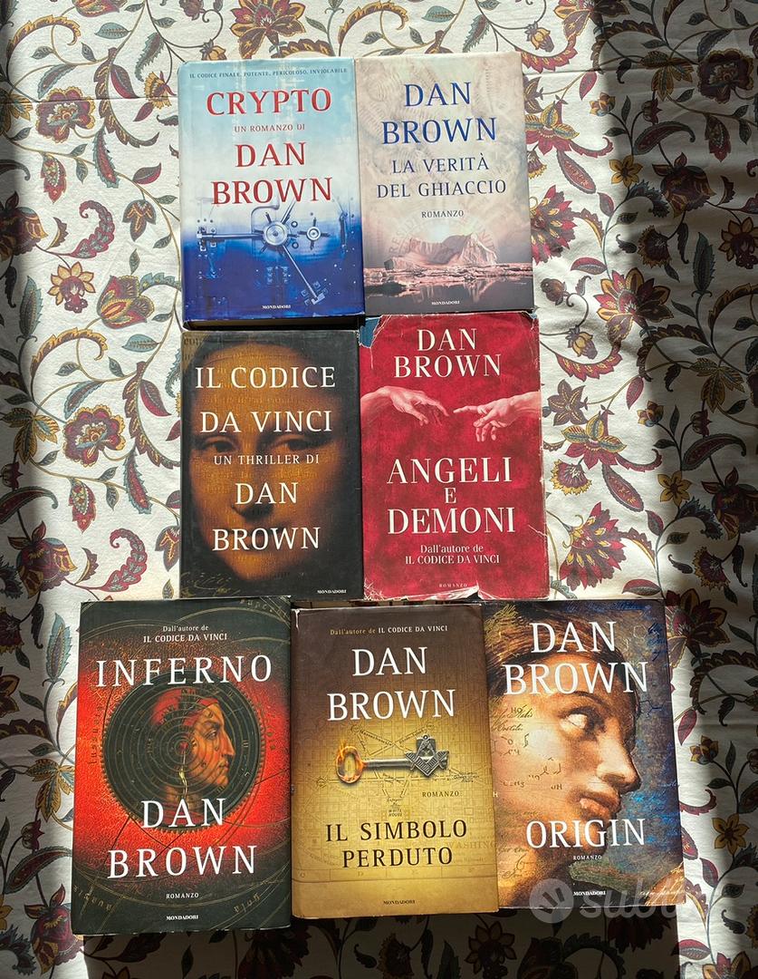 BLOCCO DI 6 LIBRI TUTTI DI ' DAN BROWN ' !!!!!!!!!!!!!!!!!!