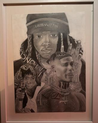 Disegno King Von- NLE choppa- Lil load