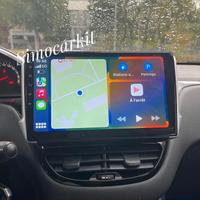Autoradio 10'' Android 13 4+64Gb Per Peugeot 208