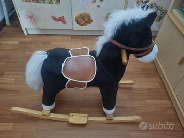 CAVALLO A DONDOLO CAVALCABILE PER BAMBINI