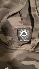 felpa verde camo thrasher