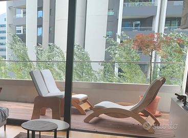 Due sedie straio - chaise longues e sedia abbinata