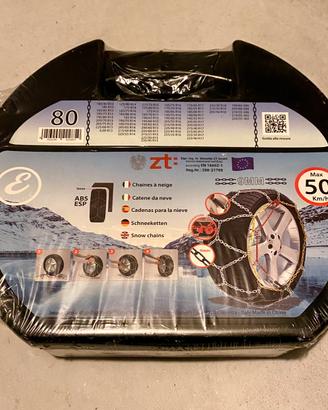Catene auto da neve misura 80 9mm