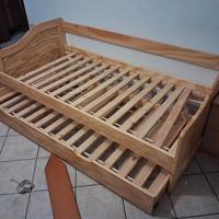 letto singolo con letto estraibile