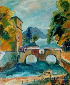 Pietro Barbieri - Scorcio Lago di Garda (1945)