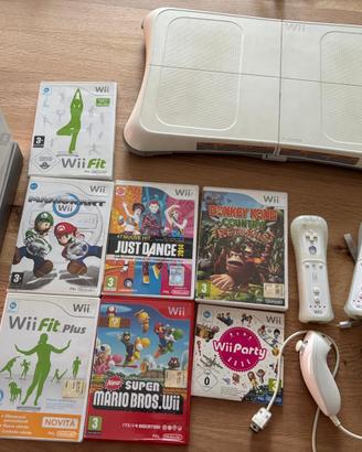 Nintendo Wii con giochi e balance board