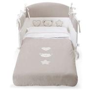 Set letto 3 pezzi Pali Birillo paracolpi-coperta