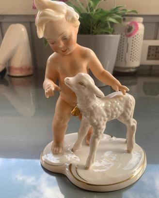 SCHAUBACH KUNST – Putto con agnello (#103013)