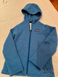 Pile Patagonia blu bambina