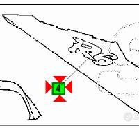 -Emblema codone Dx Yamaha R6 5MT2173F0000