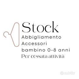 Stock abbigliamento e accessori bambino