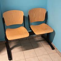 panca per sala d'attesa 2 posti