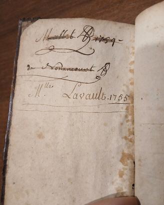 Libro Antico 1733 - Storia Sacra - Firme Storiche
