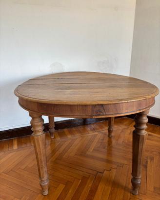 Tavolo d'epoca - In legno, allungabile.