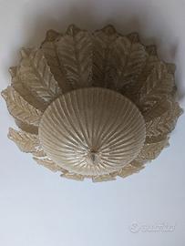 Plafoniera Vetro Murano 24 foglie diametro 84 cm