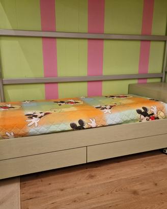 Cameretta completa con lettino trasformabile