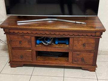 Porta tv legno massello