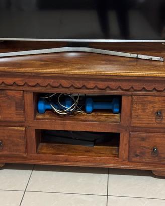 Porta tv legno massello