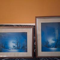 coppia rota atmosfere notturne blue olio su tela