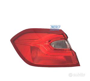 FANALE SINISTRO FORD FIESTA 17- ROSSO BIANCO