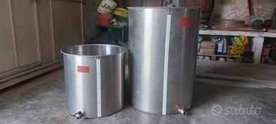 Botti acciaio per vino - 200 litri e 500 litri