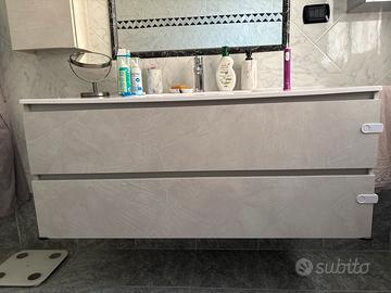 Mobile Bagno serie “Dolomite” effetto cemento