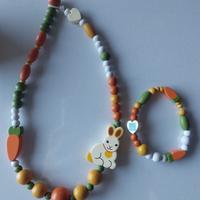 Collana e bracciale Thun per bambini in legno